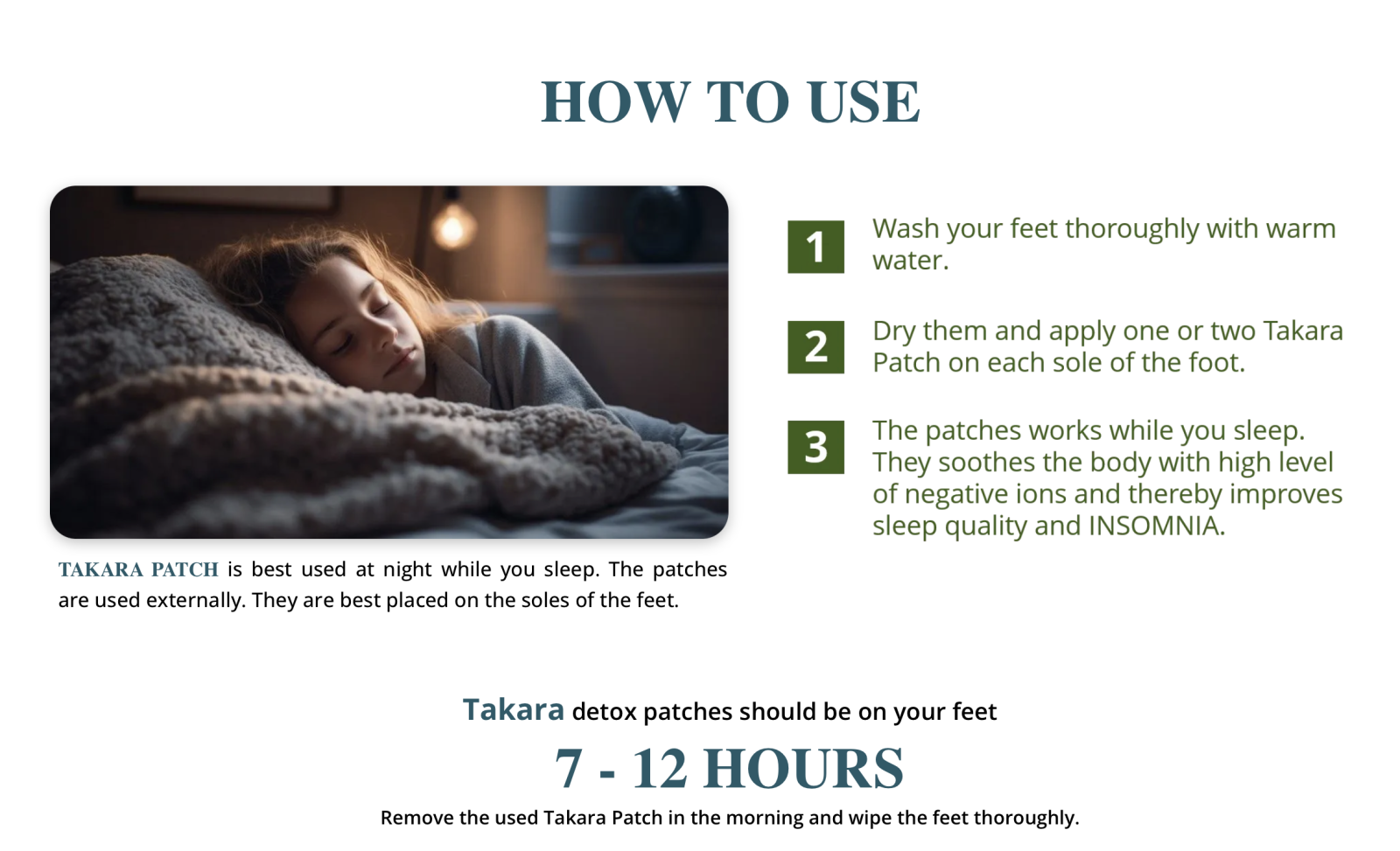 Takara Patch - Miếng dán chân Detox cơ thể  - Prife