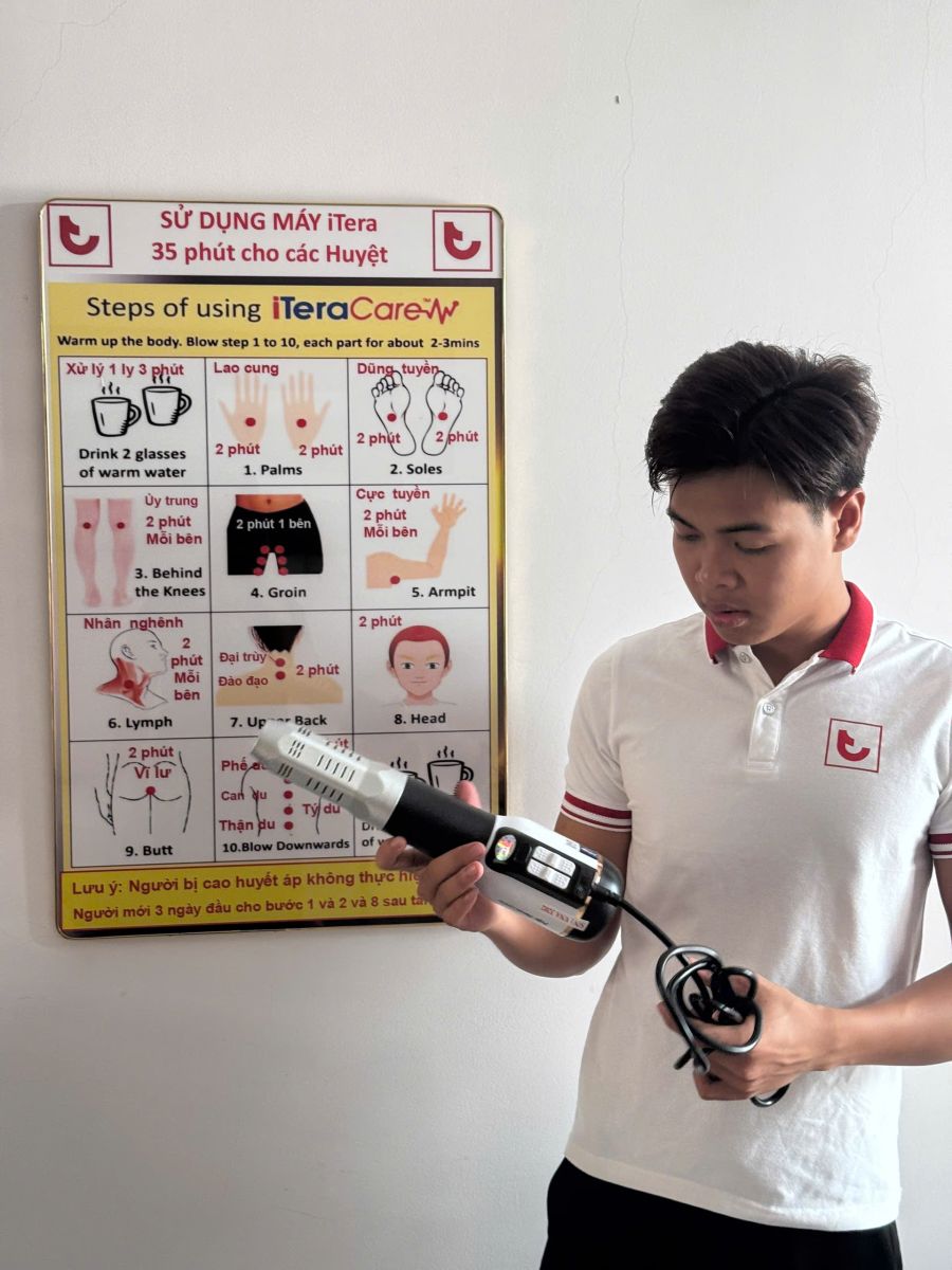 Phòng khám đông y kết hợp điều trị bằng máy iTeracare - trị liệu cổ vai gáy